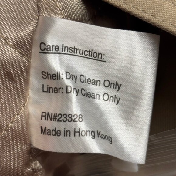 NWT Pendleton Double Breasted Trench Coat Cream Tan 10 Women's Lined Longline - Picture 6 of 9